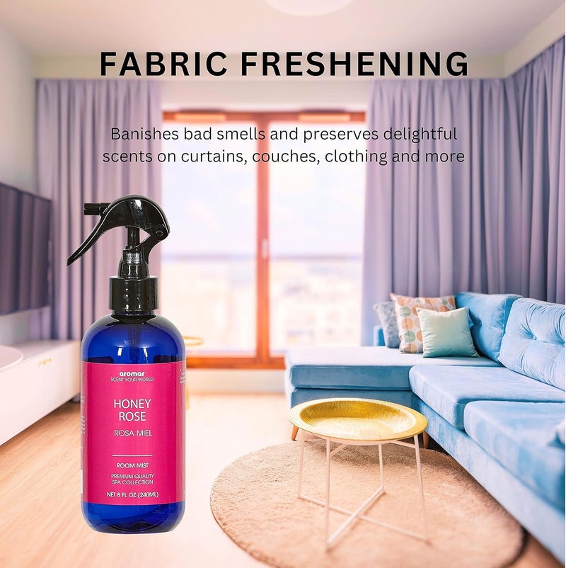 aromar Essential Room Mist and Fabric Spray with Natural Freshener Aromatherapy for a Fresh and Rejuvenated Home 8 oz Mediterranean Sage - Image 3